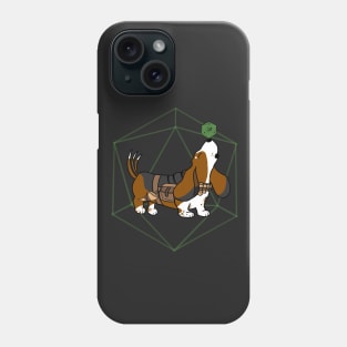 D20 Basset Hound Bard | DND Dogs | Fantasy Art Phone Case