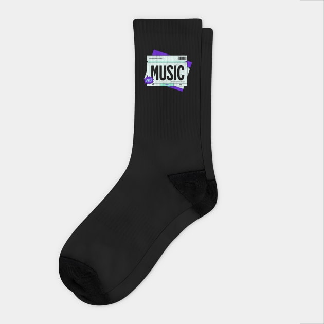 Music Vibes Socks by TEENIE DESIGN