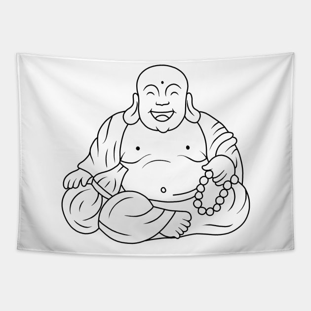 Fat Buddha Tapestry by valentinahramov