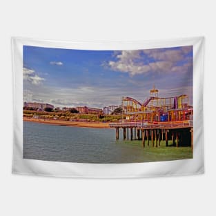 Clacton On Sea Pier And Beach Essex UK Tapestry