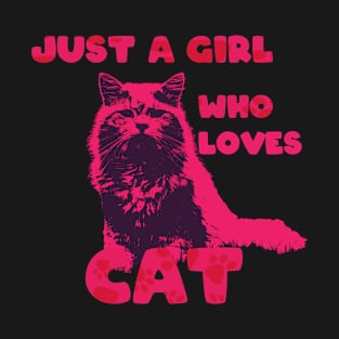 just a girl who loves cat T-Shirt