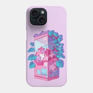 The kawaii claw machine with purple background Phone Case