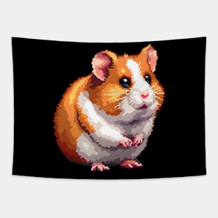 Hamster in Pixel Form Tapestry