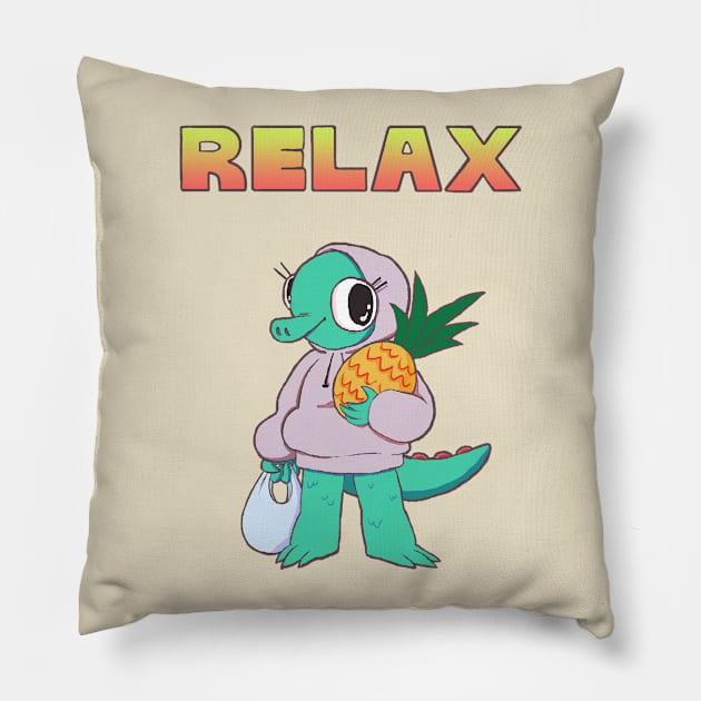 RELAX 01 Pillow by bigfatbugbites