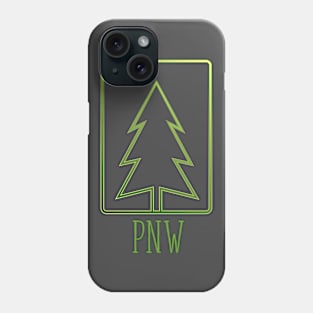 Pacific Northwest - tree outline Phone Case