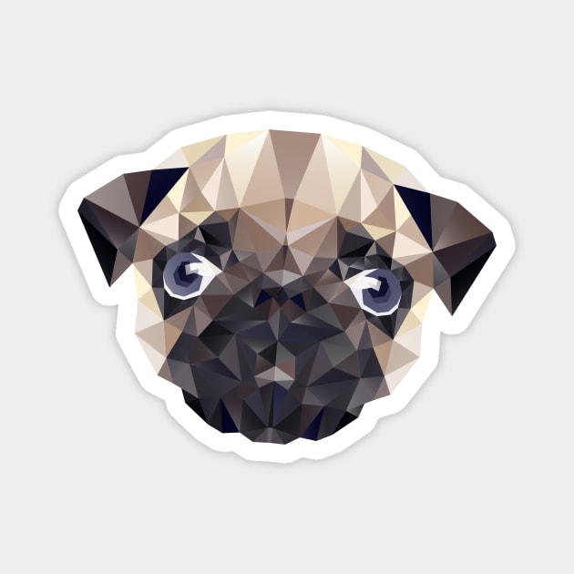 Pug Diamonds Magnet by XOOXOO