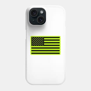 American Flag - Construction Safety Green Phone Case