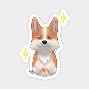 Red Pembroke corgi Magnet