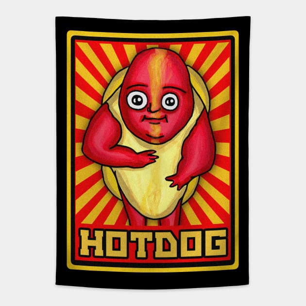 HOTDOG Tapestry by BEAVERNIGHT