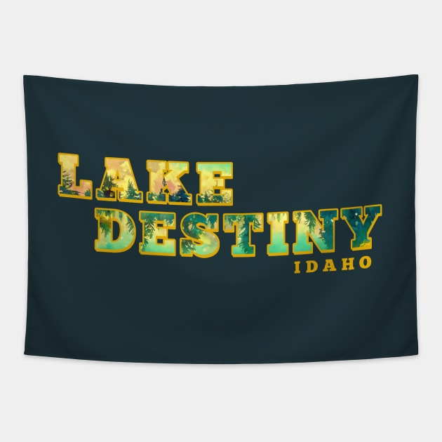 Lake Destiny Idaho Tapestry by Heyday Threads