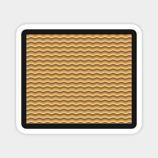 Mustard Yellow Wave Design Magnet