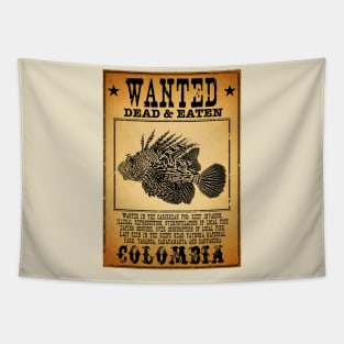 Lionfish Wanted Tapestry