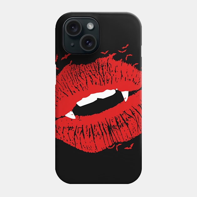 Vampire kiss Phone Case by clingcling