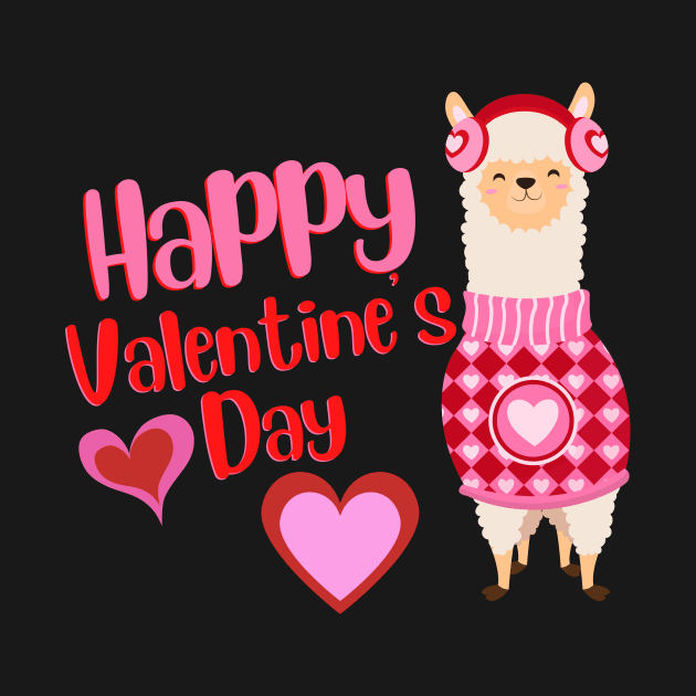 Llama Valentines Day by WearablePSA