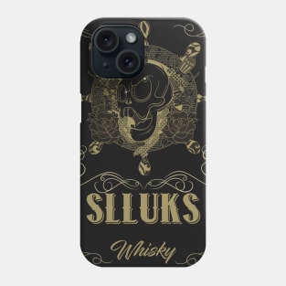 Tasteful Slluks whiskey logo design Phone Case