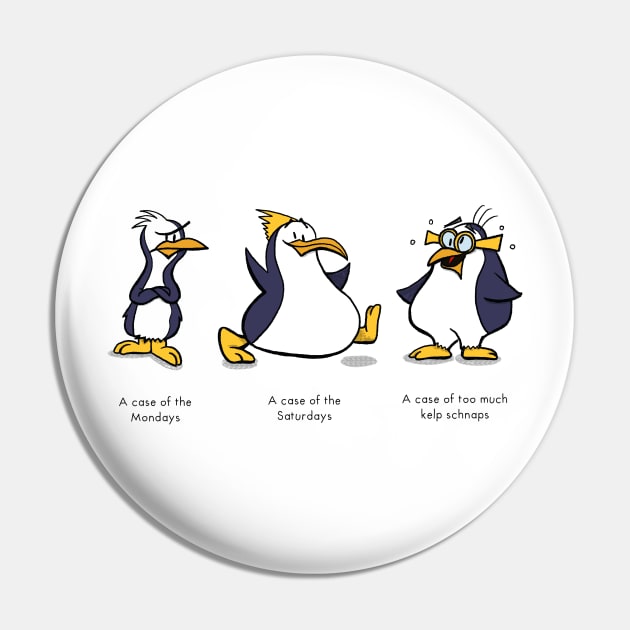 Funny Penguin Shirt Pin by Hallo Molly