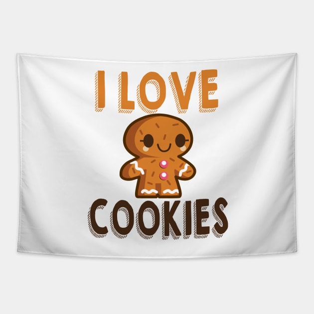 I Love Cookies Tapestry by dwayne2000