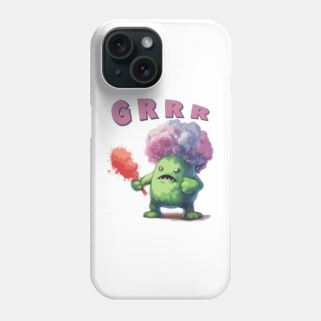 Just a Growling Cute Monster Phone Case by Dmytro