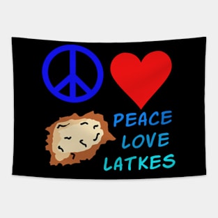 PEACE, LOVE , AND LATKES Tapestry