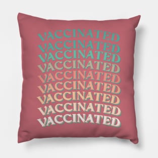 covid vaccinated Pillow