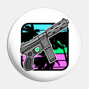 Comic gun Pin