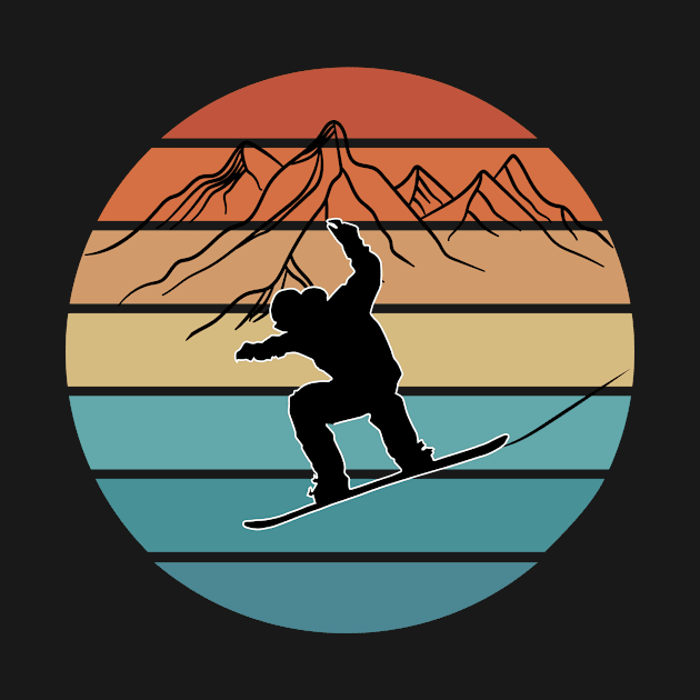 Snowboarding Vintage Winter Sports Snowboard Lover by TheInkElephant