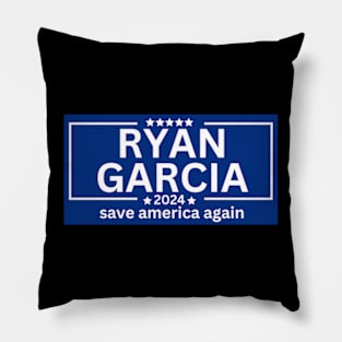 RYAN GARCIA For President trump 2024 save america again Pillow