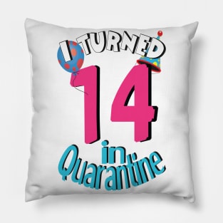 I turned 14 in quarantine Pillow