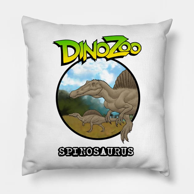 DinoZoo: Spinosaurus Pillow by PaleoFantasies