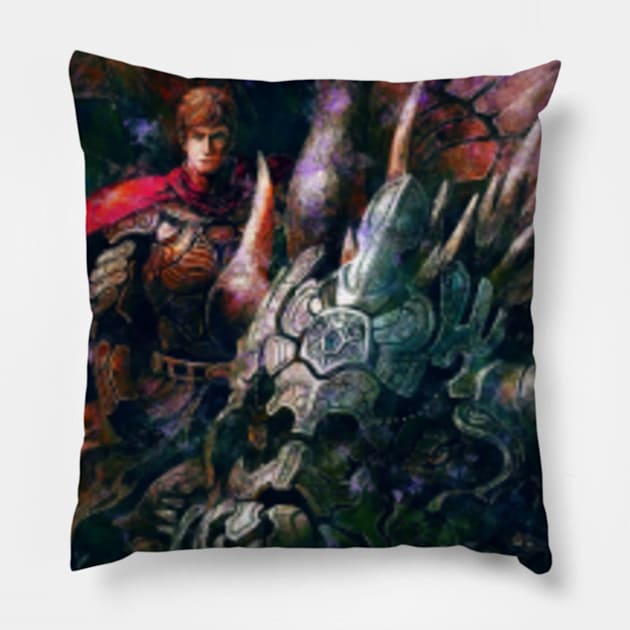 Dragon Rider Pillow by ZNEVA