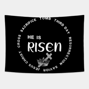 He Is Risen In Three Days Just Like He Said Easter Christian Tapestry