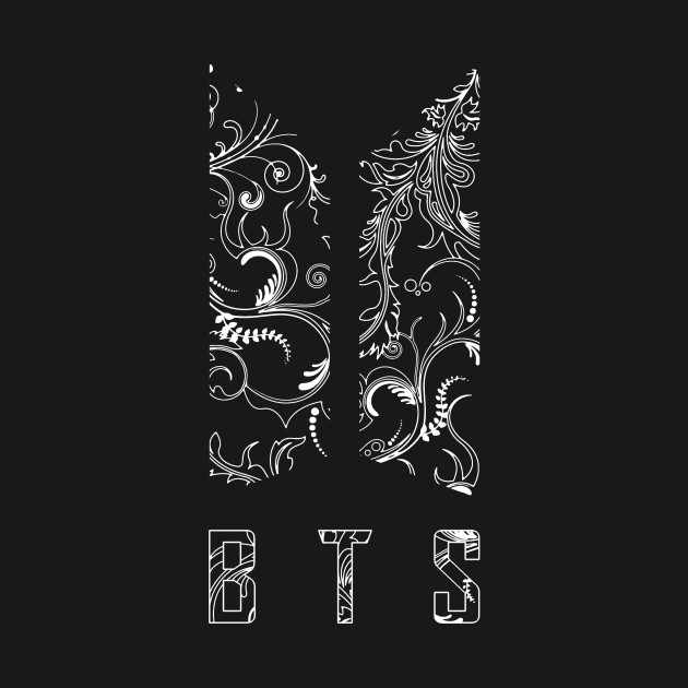 Bts Wings Logo Decorative Flowers Only Army Kpop
