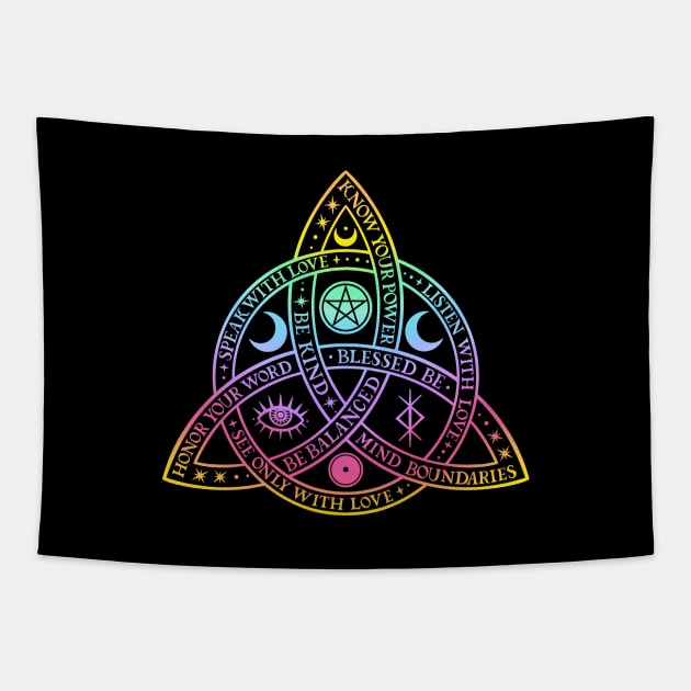 Triquetra Tapestry by OccultOmaStore