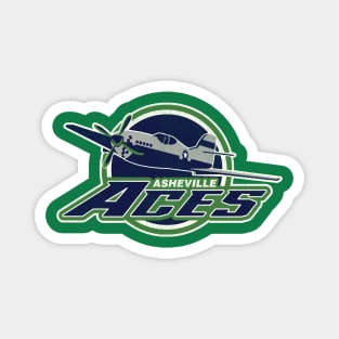 Defunct Asheville Aces Hockey Team Magnet