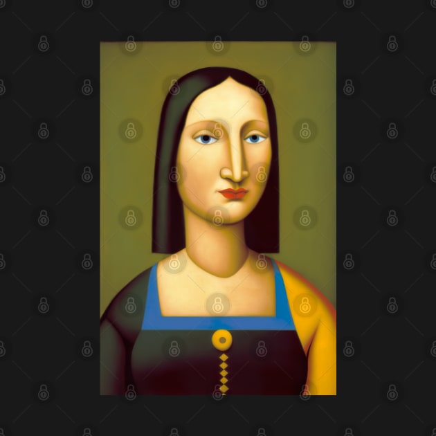 Mona Lisa in Tarsila do Amaral Style by unrealartwork