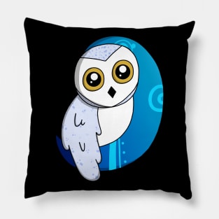 Mystical Snowy Owl Pillow