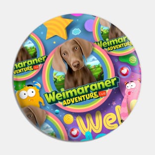 Weimaraner dog gift v2 Pin