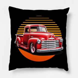 1950 Chevy 3100 Vintage Truck Enthusiast Pillow