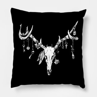 Deer Skull Pillow