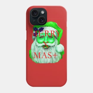 MERRY X MAS with santa claus Phone Case