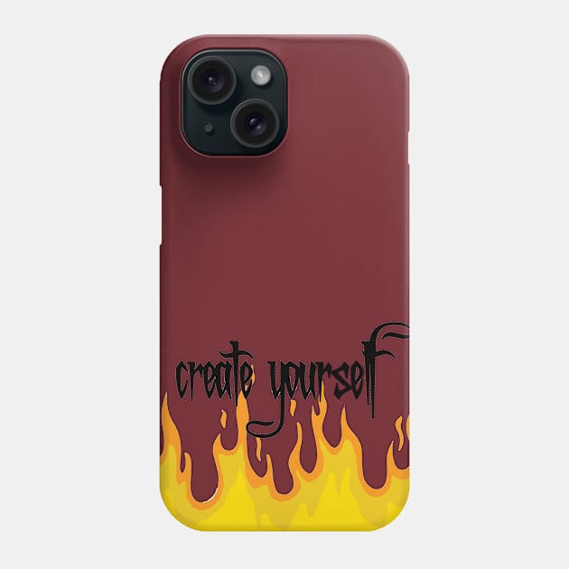 fiery motivation Phone Case by munatisuto