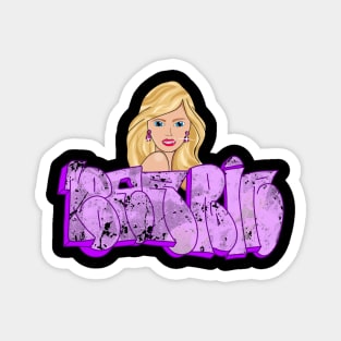 Barbie Graffiti Magnet