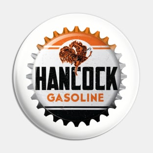 Hancock Gasoline Bottle Cap Retro T-Shirt Pin