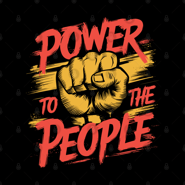 Power To The People Clenched Fist Design by TF Brands