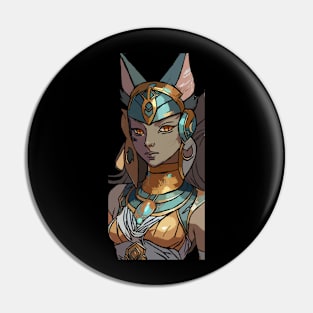 Bastet Feline Protector Pin