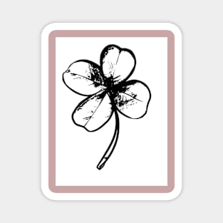 BLACK FLOWER Magnet