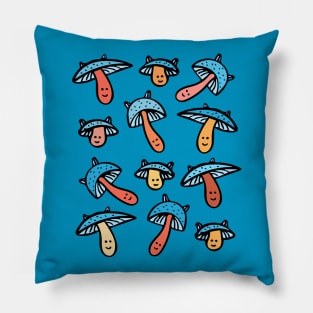 Cute and Colorful Mushroom Pattern Pillow