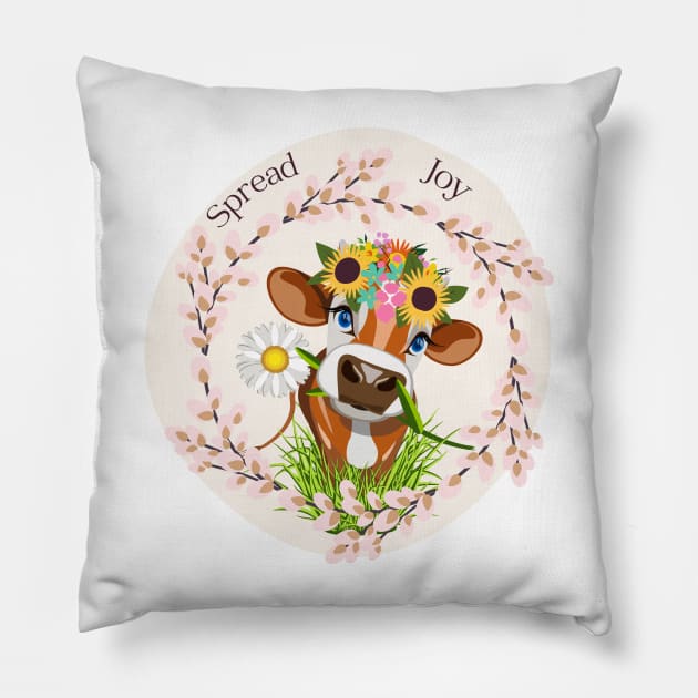 Spread Joy Pillow by AtHomeNinjaKeisha