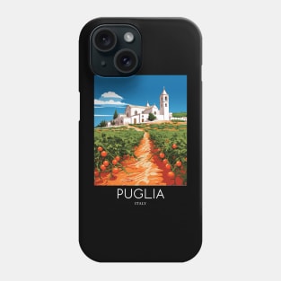 A Pop Art Travel Print of Puglia - Italy Phone Case