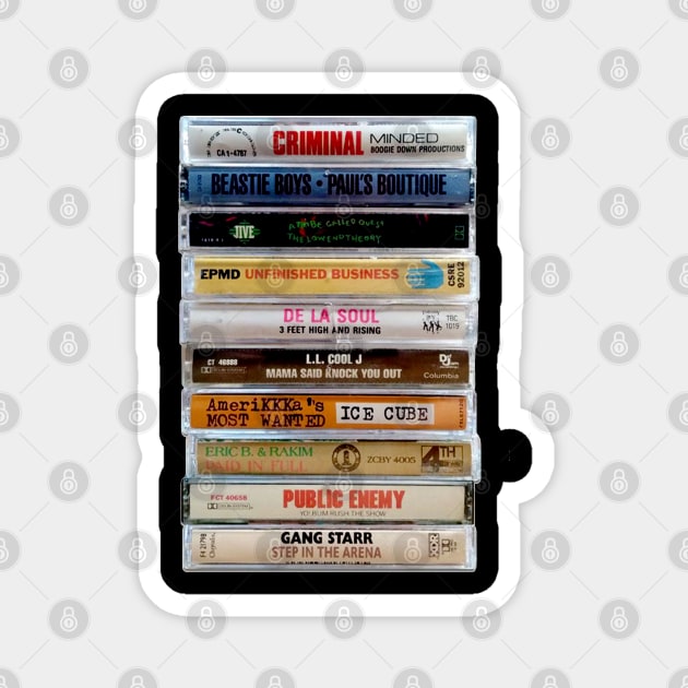 90s Hip Hop Underground tapes Magnet by UrbanLifeApparel